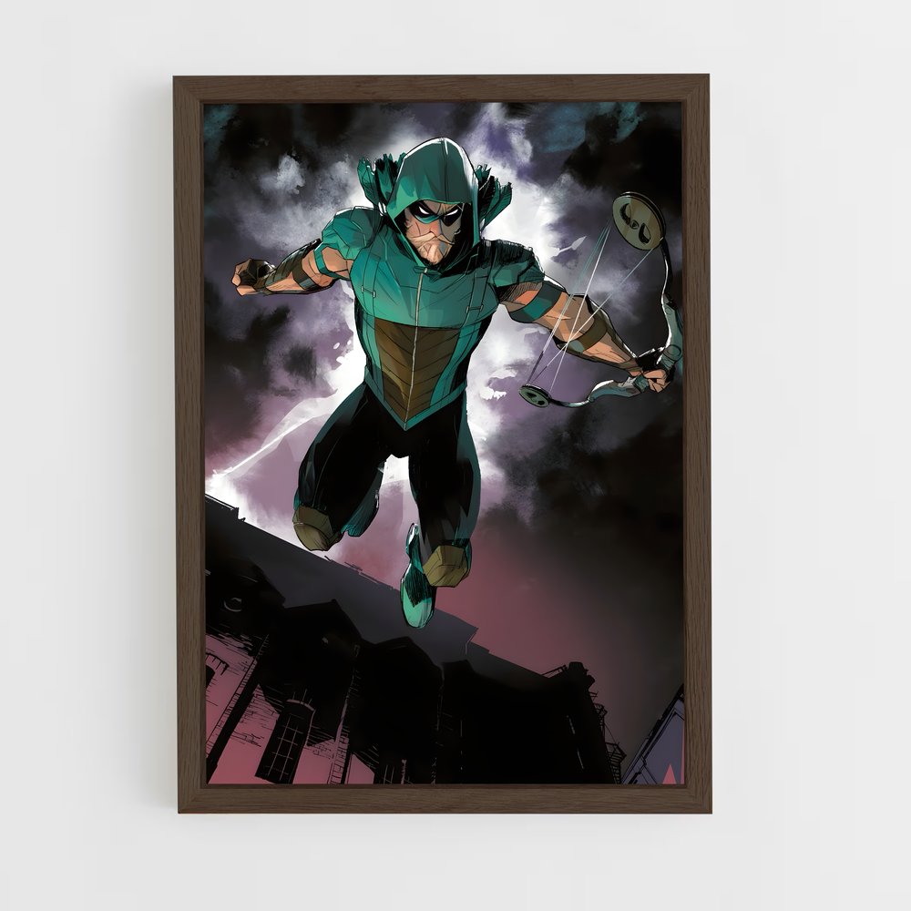 ap-green arrow-2 cadre Bois foncé