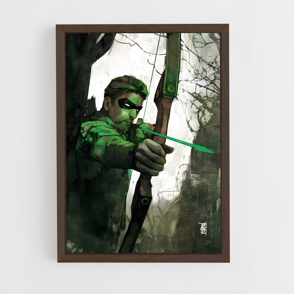ap-green arrow-5 cadre Bois foncé