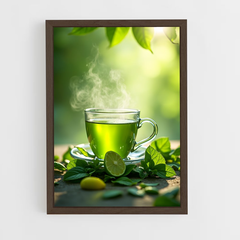ap-green tea-1 cadre Bois foncé