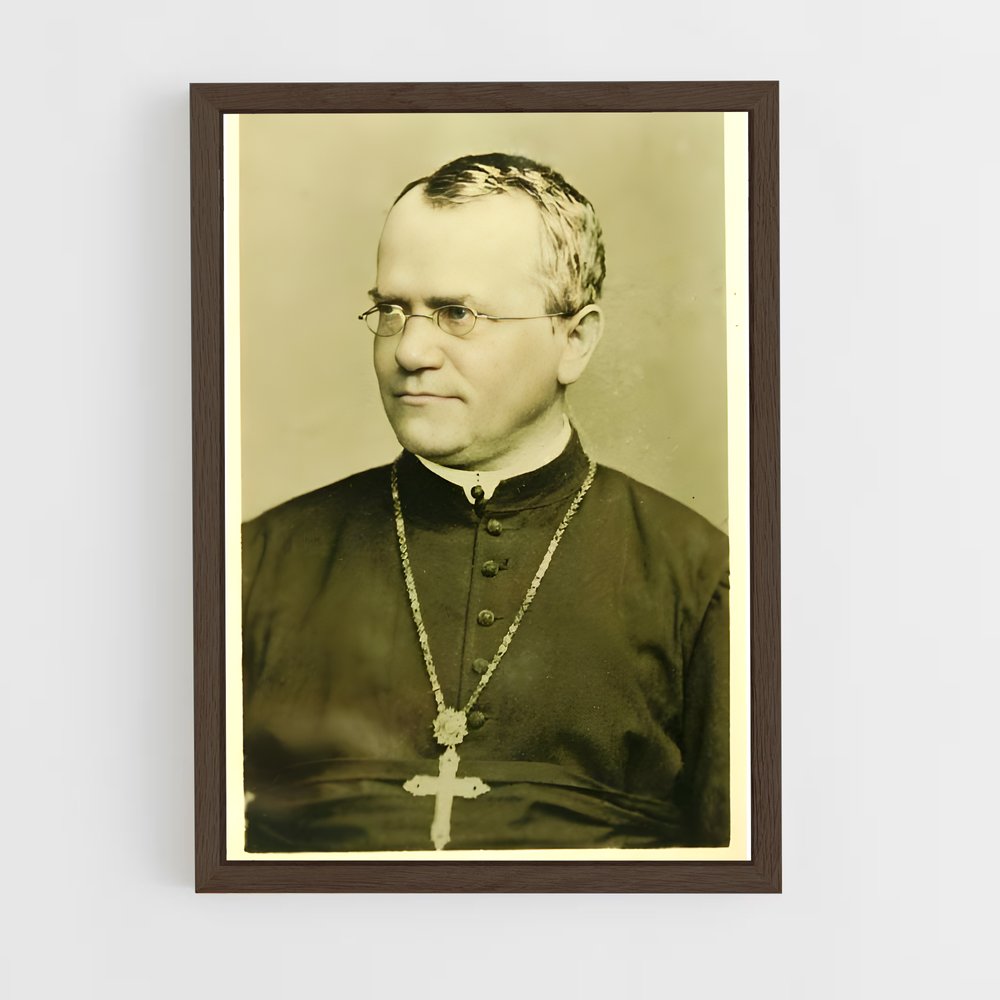 ap-gregor mendel-2 cadre Bois foncé