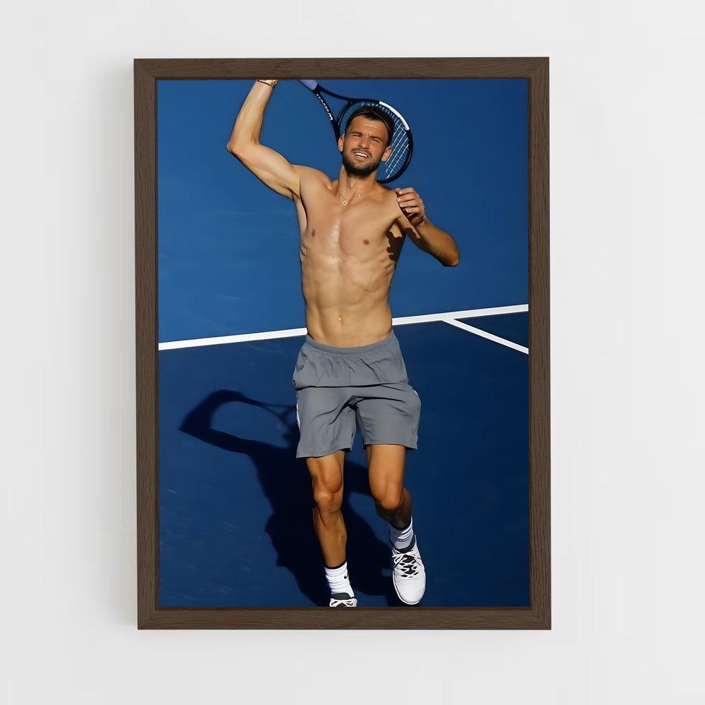 ap-grigor dimitrov-1 cadre Bois foncé