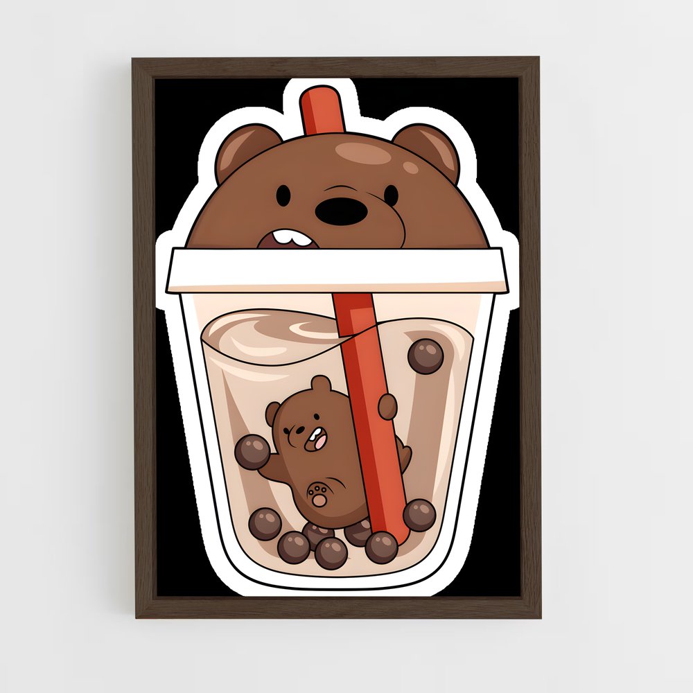 ap-grizzly we bare bears-1 cadre Bois foncé