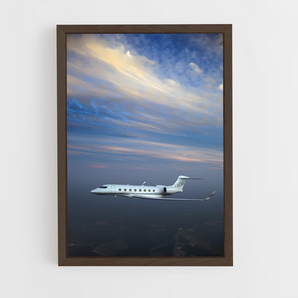 ap-gulfstream g650-1 cadre Bois foncé