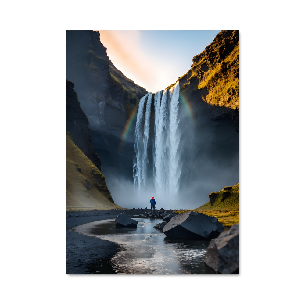 Poster Gullfoss waterfall 90810