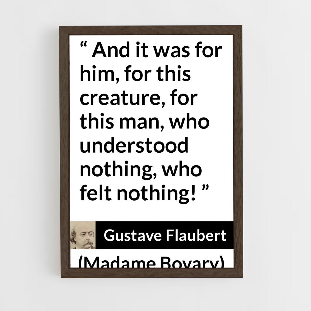 ap-gustave flaubert-6 cadre Bois foncé