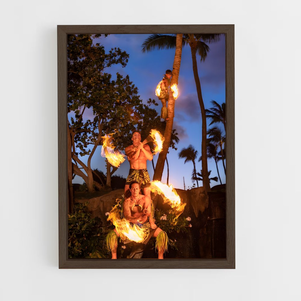 ap-haamonga a maui trilithon-3 cadre Bois foncé
