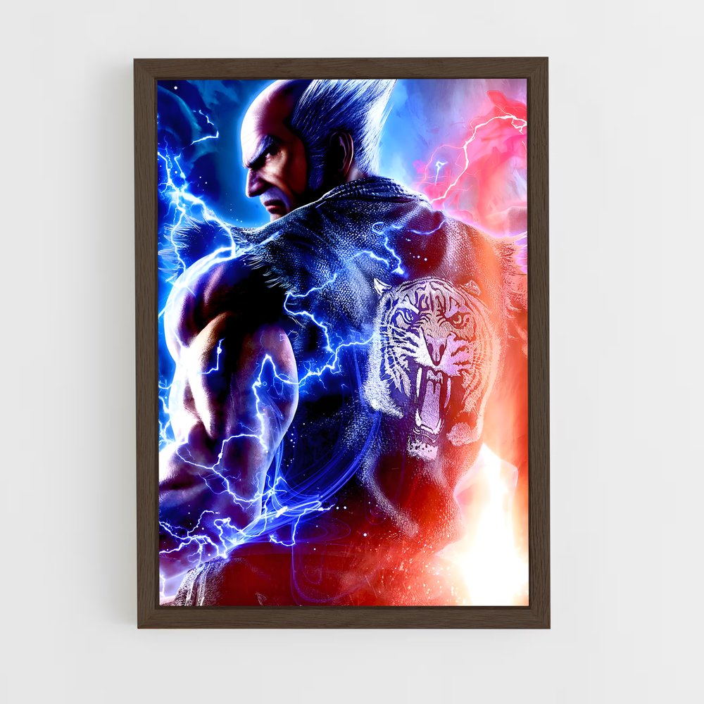 ap-heihachi-4 cadre Bois foncé