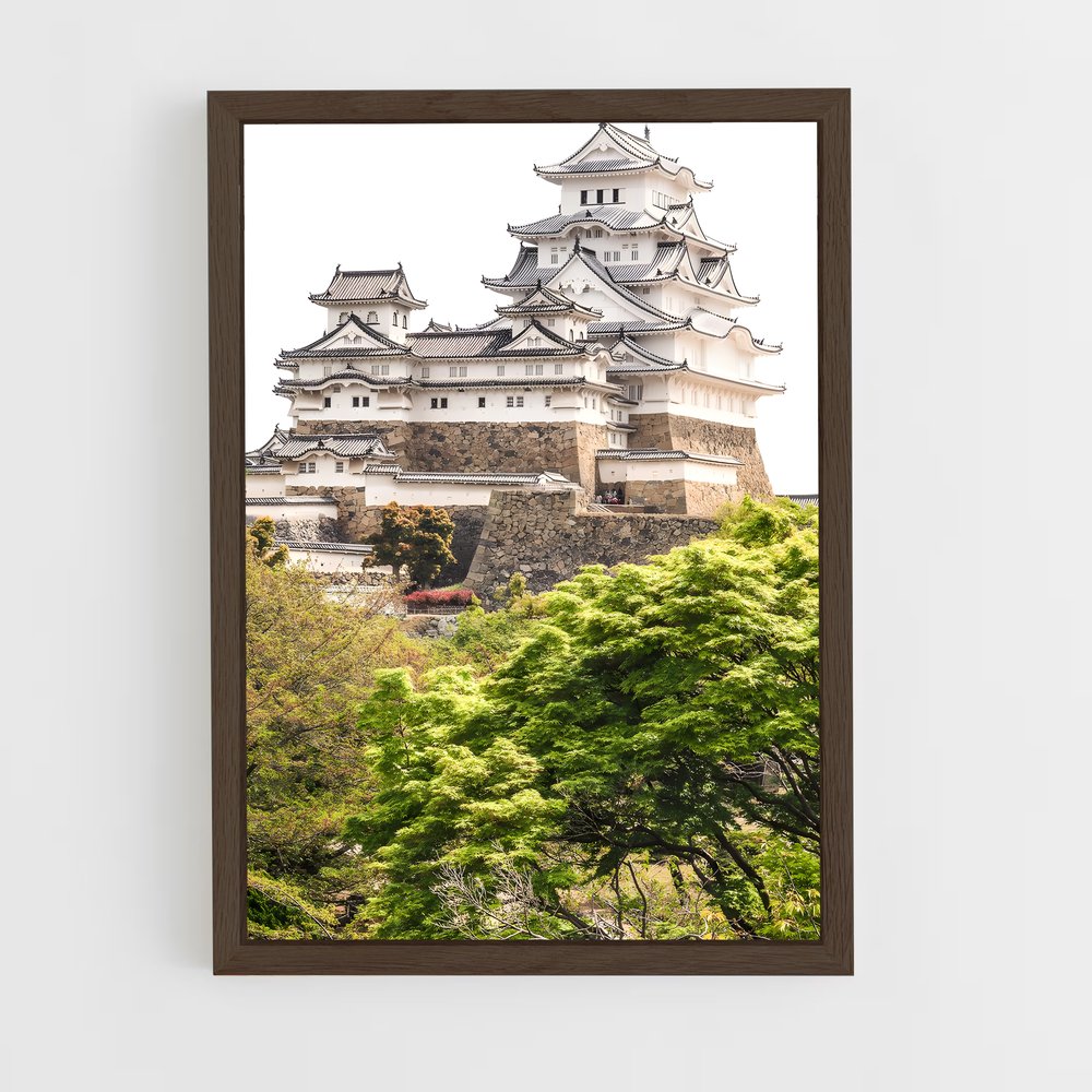ap-himeji castle-1 cadre Bois foncé