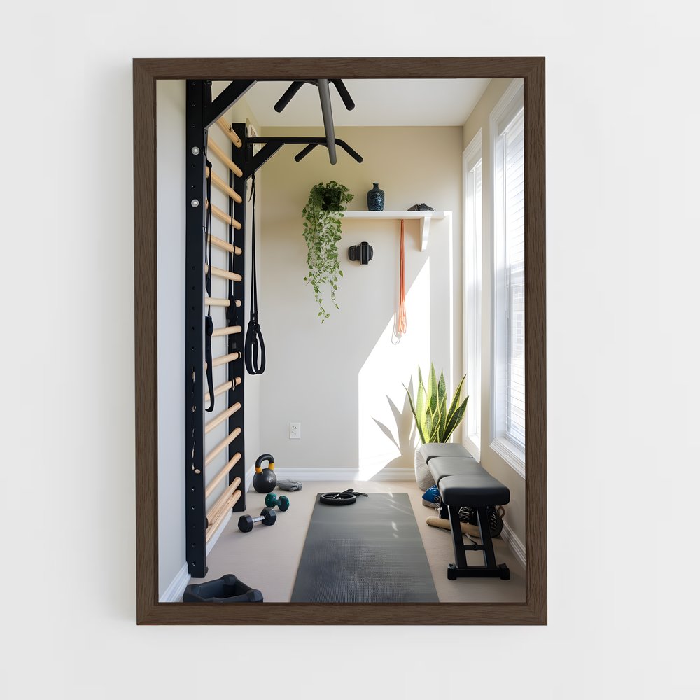 ap-home gym-2 cadre Bois foncé