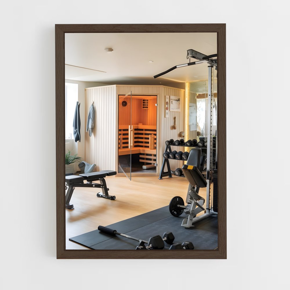 ap-home gym-3 cadre Bois foncé