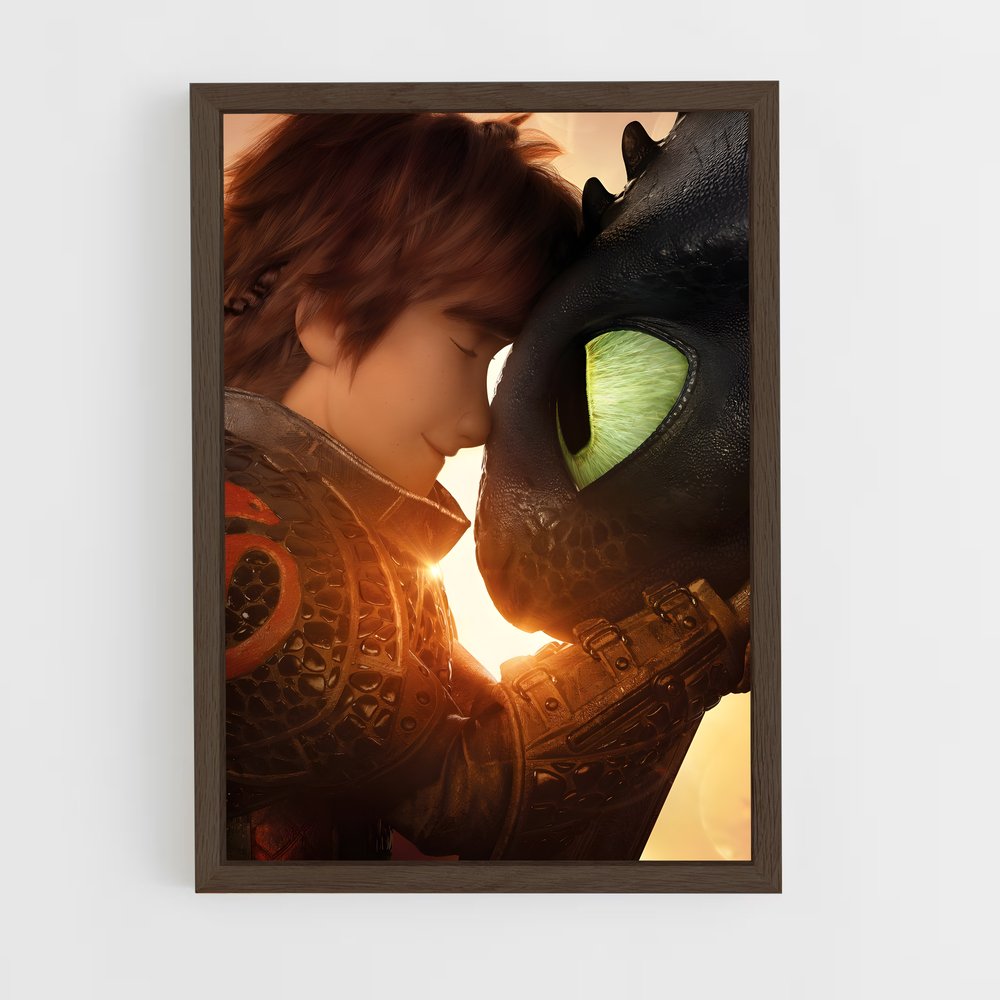 ap-how to train your dragon-3 cadre Bois foncé