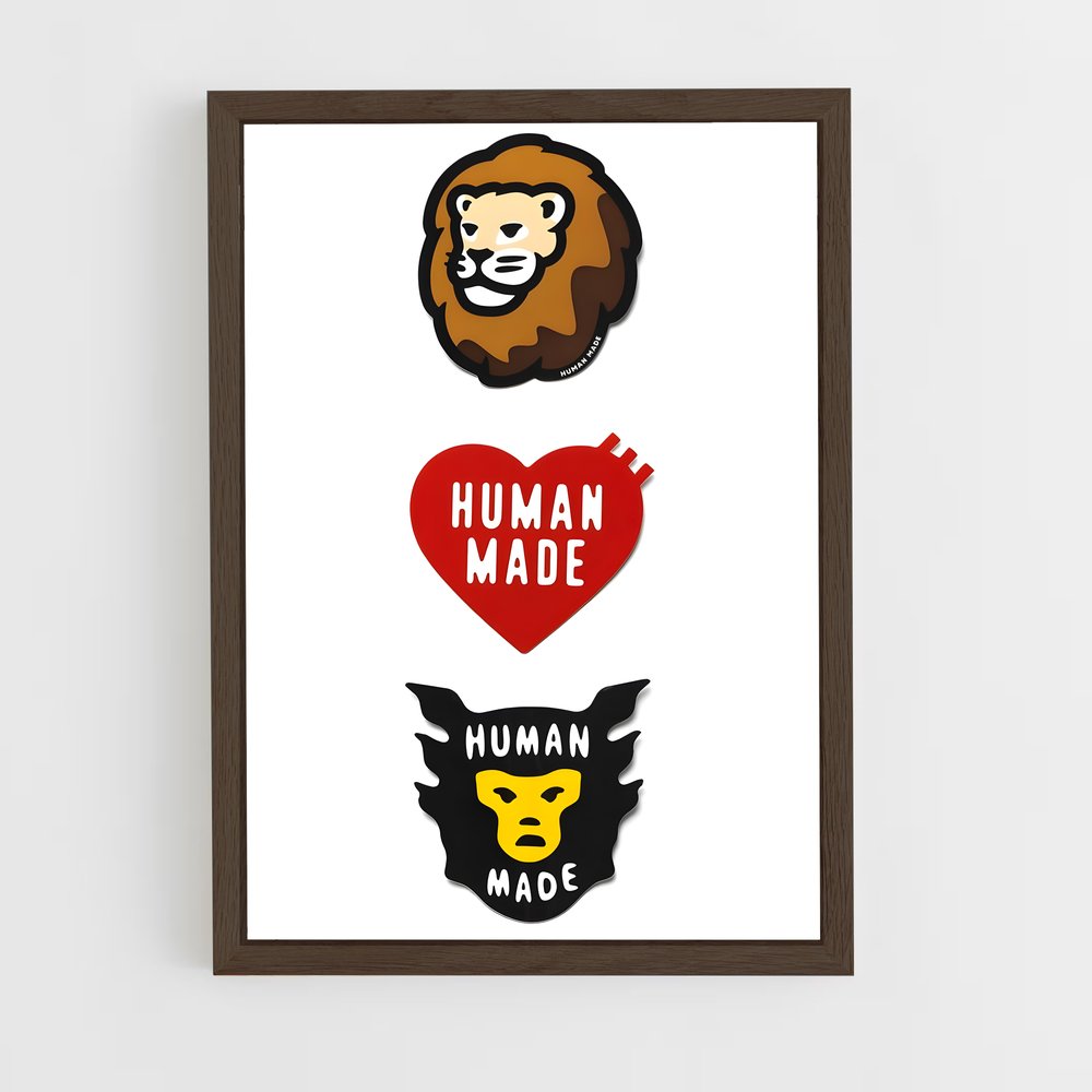 ap-human made-1 cadre Bois foncé