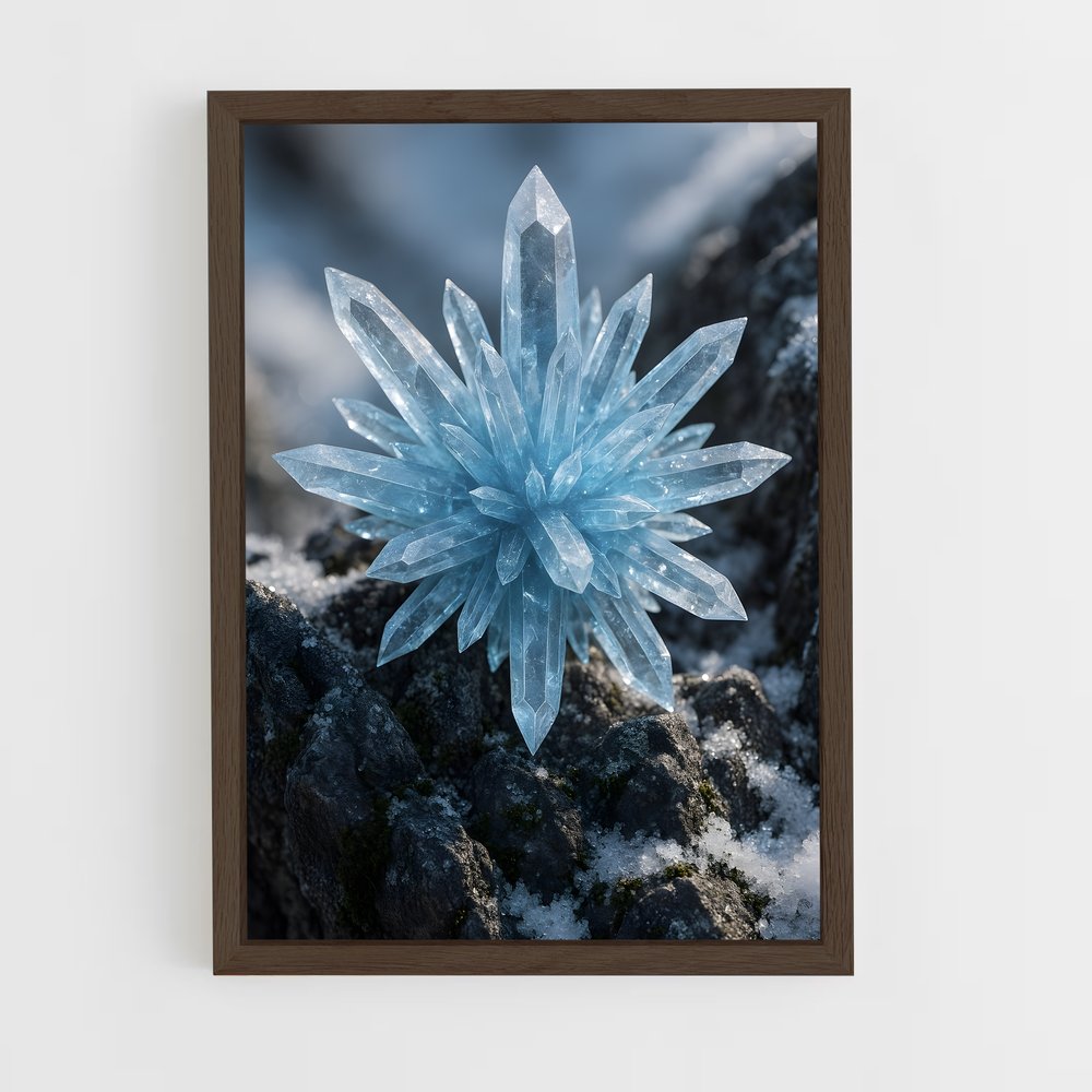 ap-ice crystals-2 cadre Bois foncé