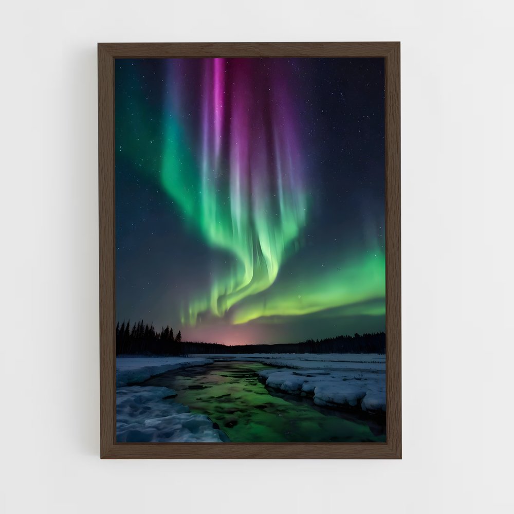 ap-iceland aurora-10 cadre Bois foncé