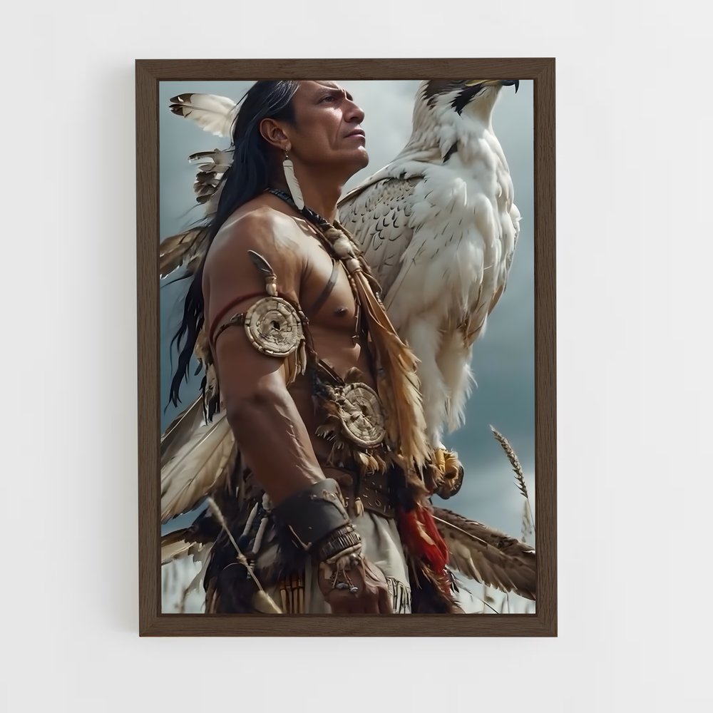ap-indian chief-2 cadre Bois foncé