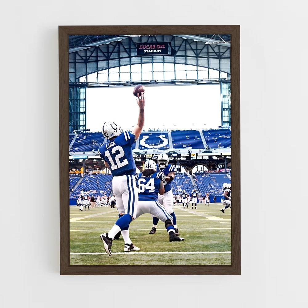 ap-indianapolis colts-2 cadre Bois foncé