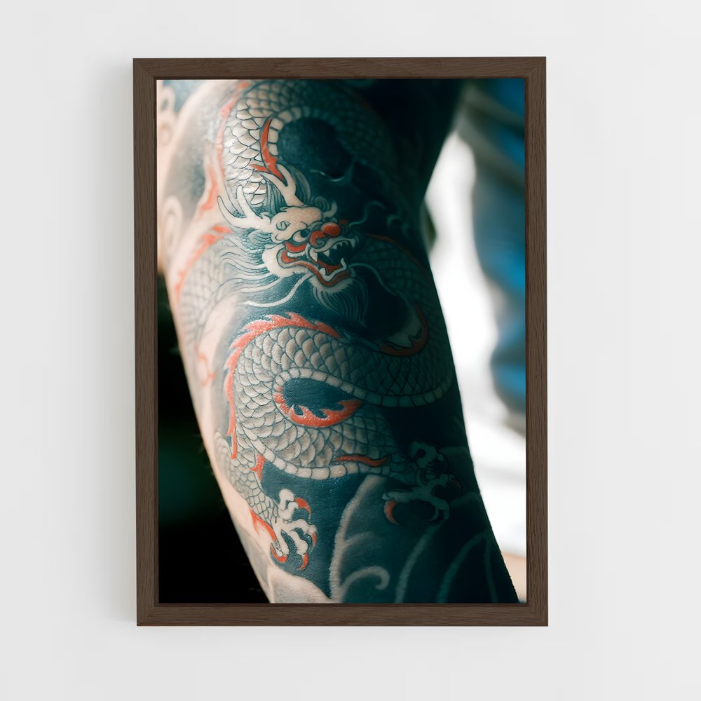 ap-irezumi-5 cadre Bois foncé