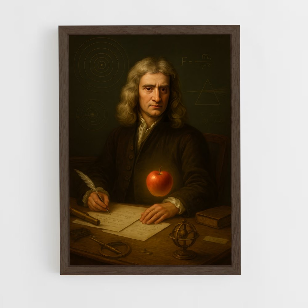 ap-isaac newton-2 cadre Bois foncé