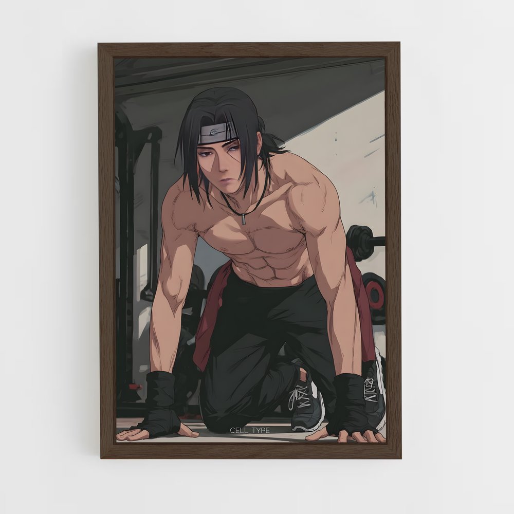 ap-itachi uchiha-2 cadre Bois foncé