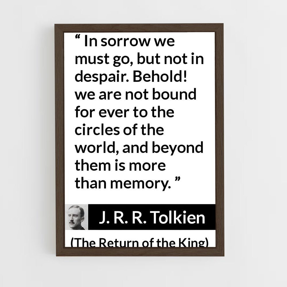 ap-j r r tolkien-2 cadre Bois foncé