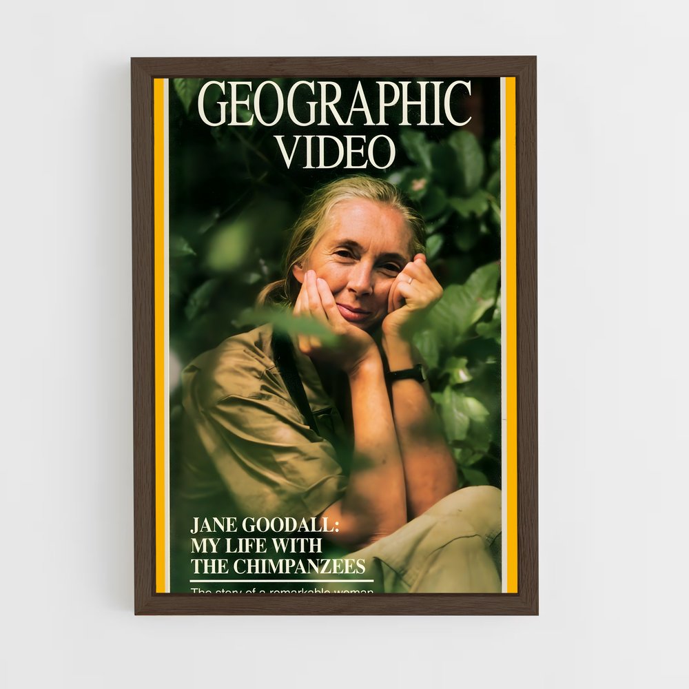 ap-jane goodall-2 cadre Bois foncé