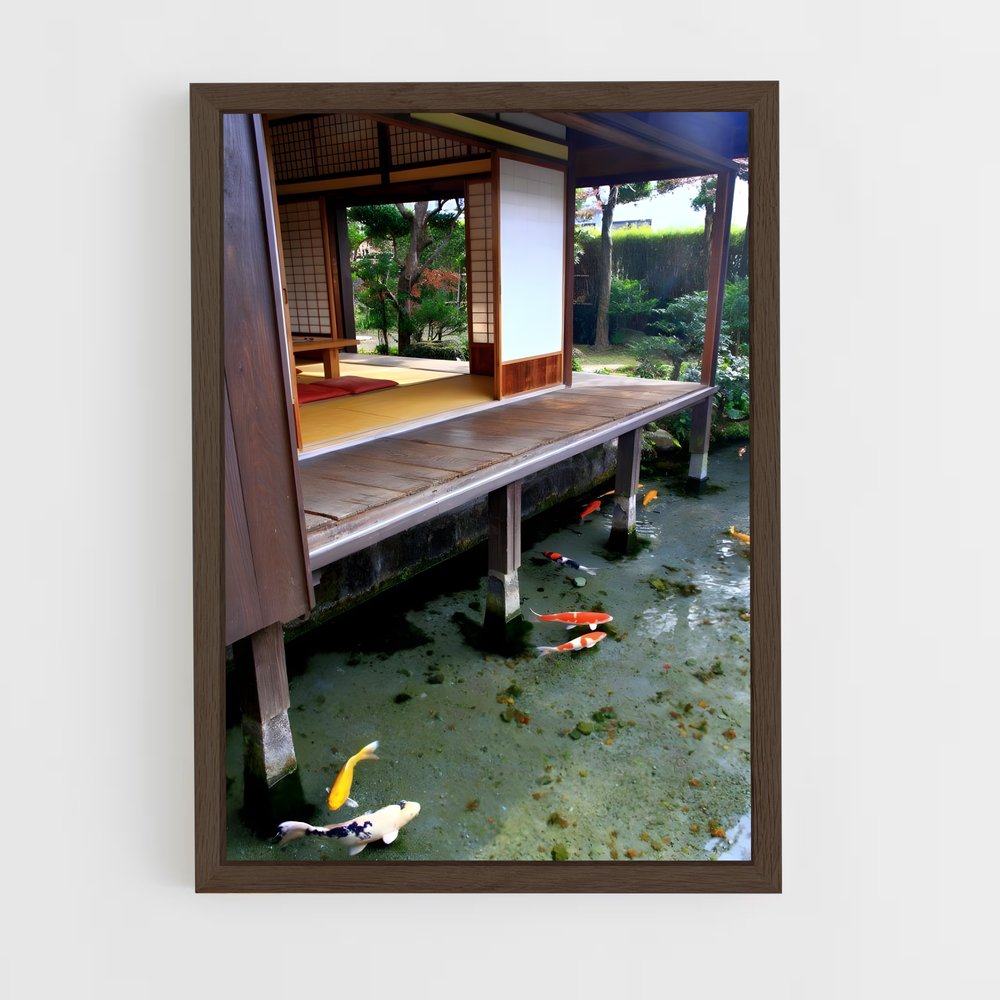 ap-japanese architecture-1 cadre Bois foncé