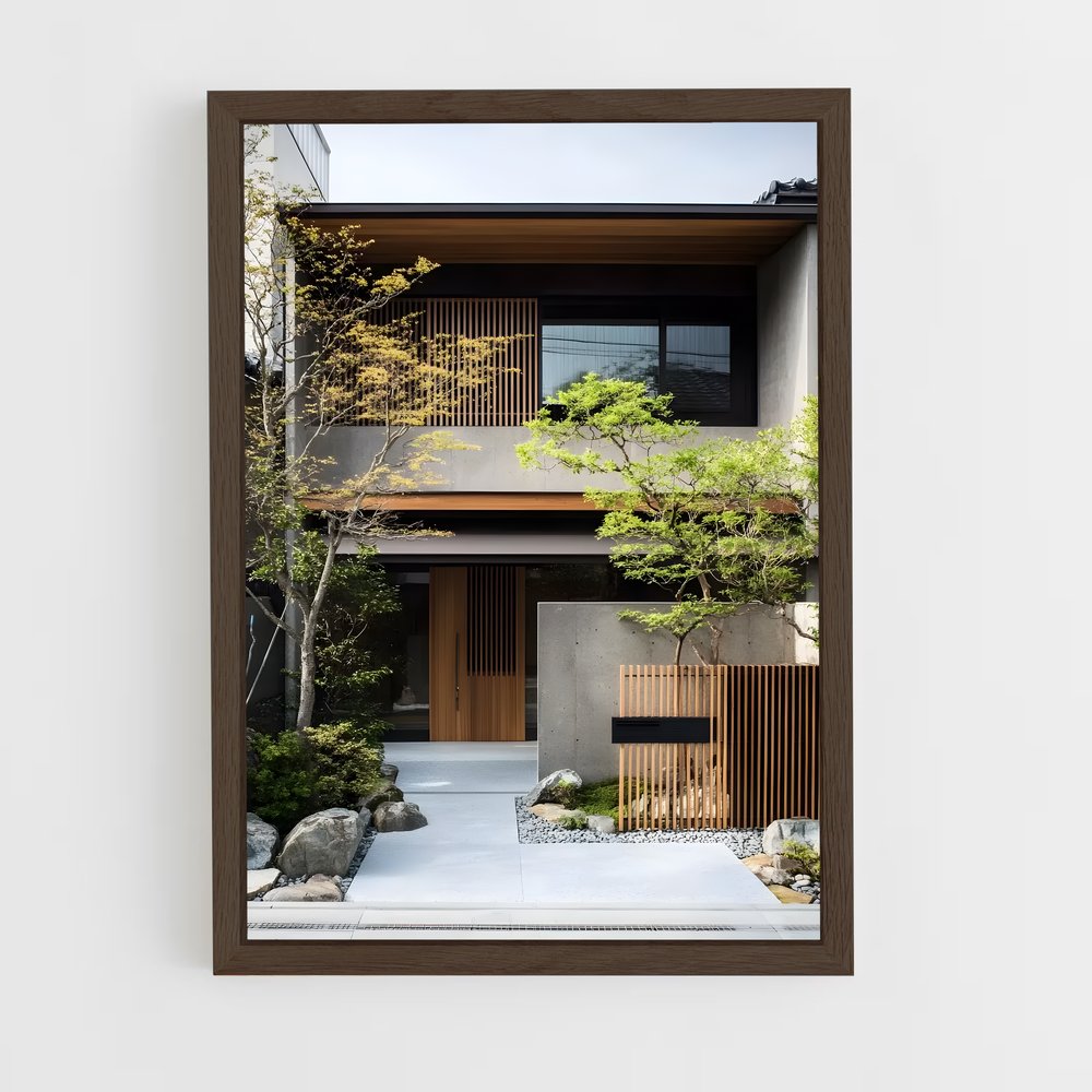 ap-japanese architecture-12 cadre Bois foncé