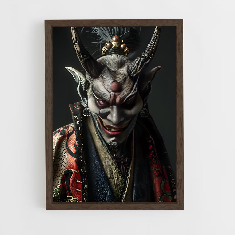 ap-japanese demons-6 cadre Bois foncé
