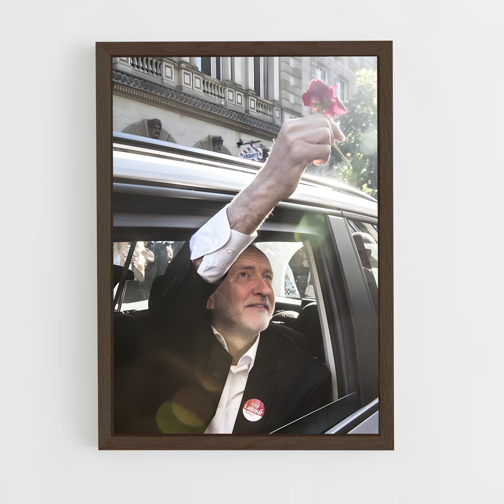 ap-jeremy corbyn-4 cadre Bois foncé