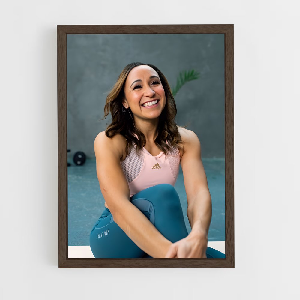 ap-jessica ennis-hill-10 cadre Bois foncé