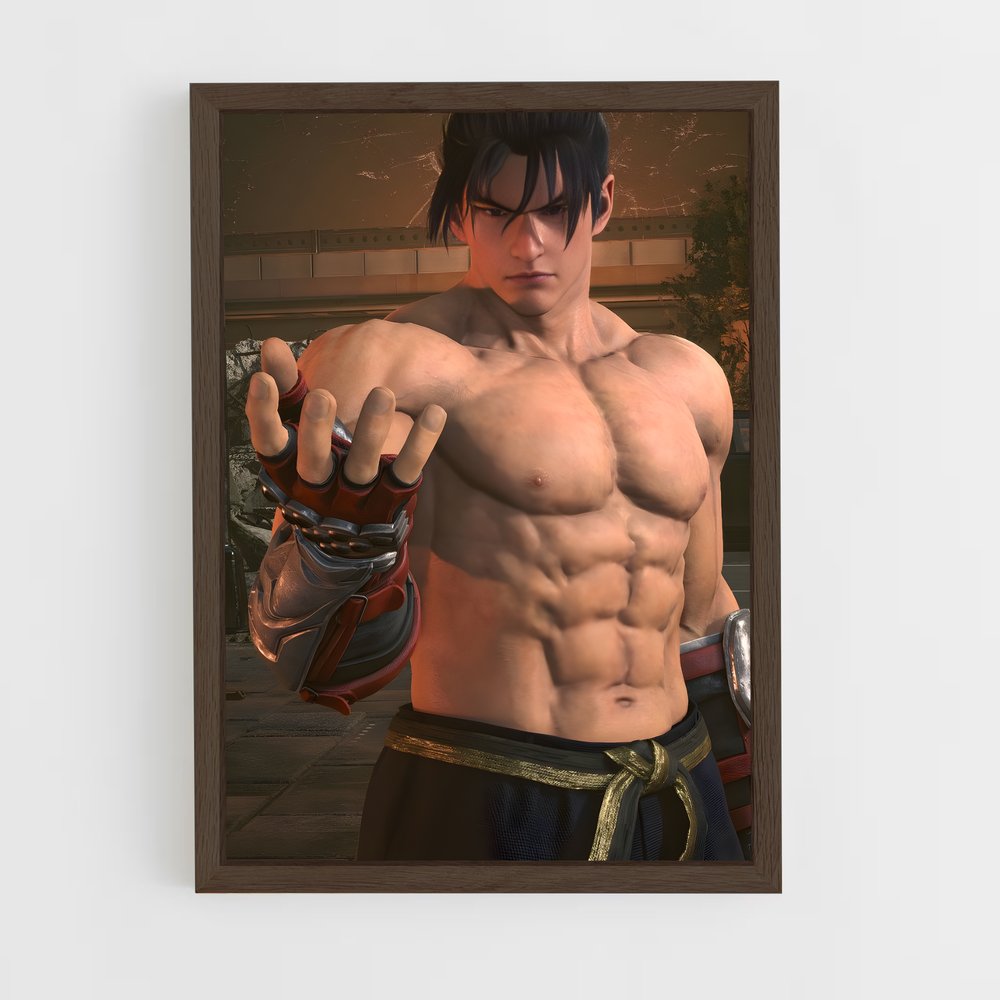 ap-jin kazama-2 cadre Bois foncé
