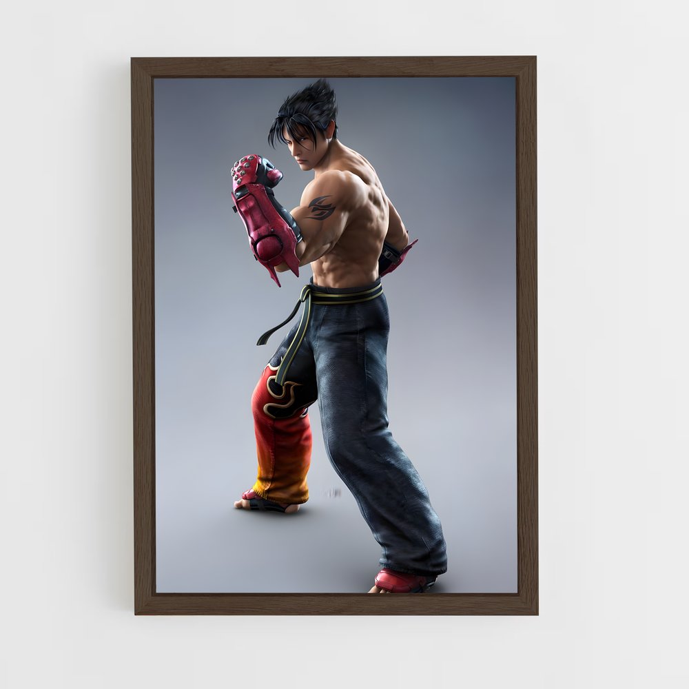 ap-jin kazama-3 cadre Bois foncé