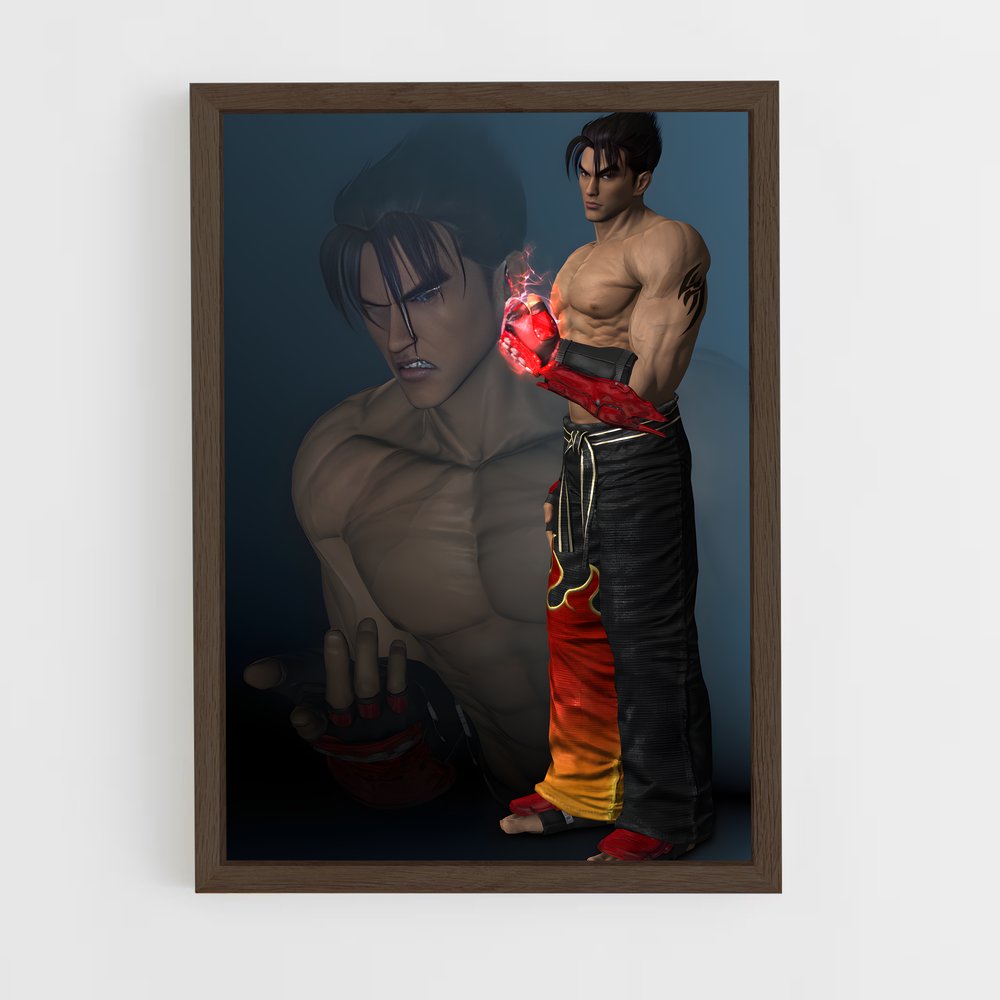 ap-jin kazama-5 cadre Bois foncé