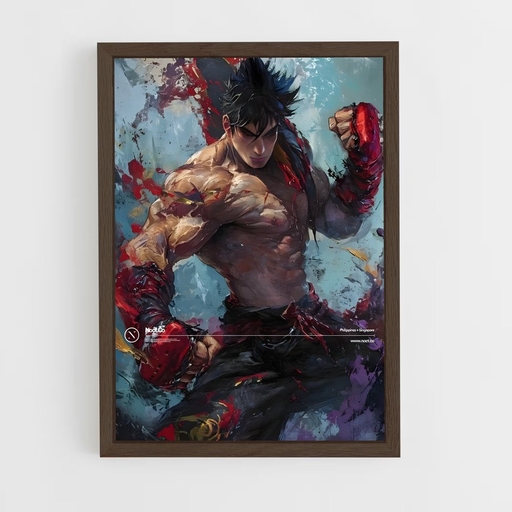 ap-jin kazama-7 cadre Bois foncé