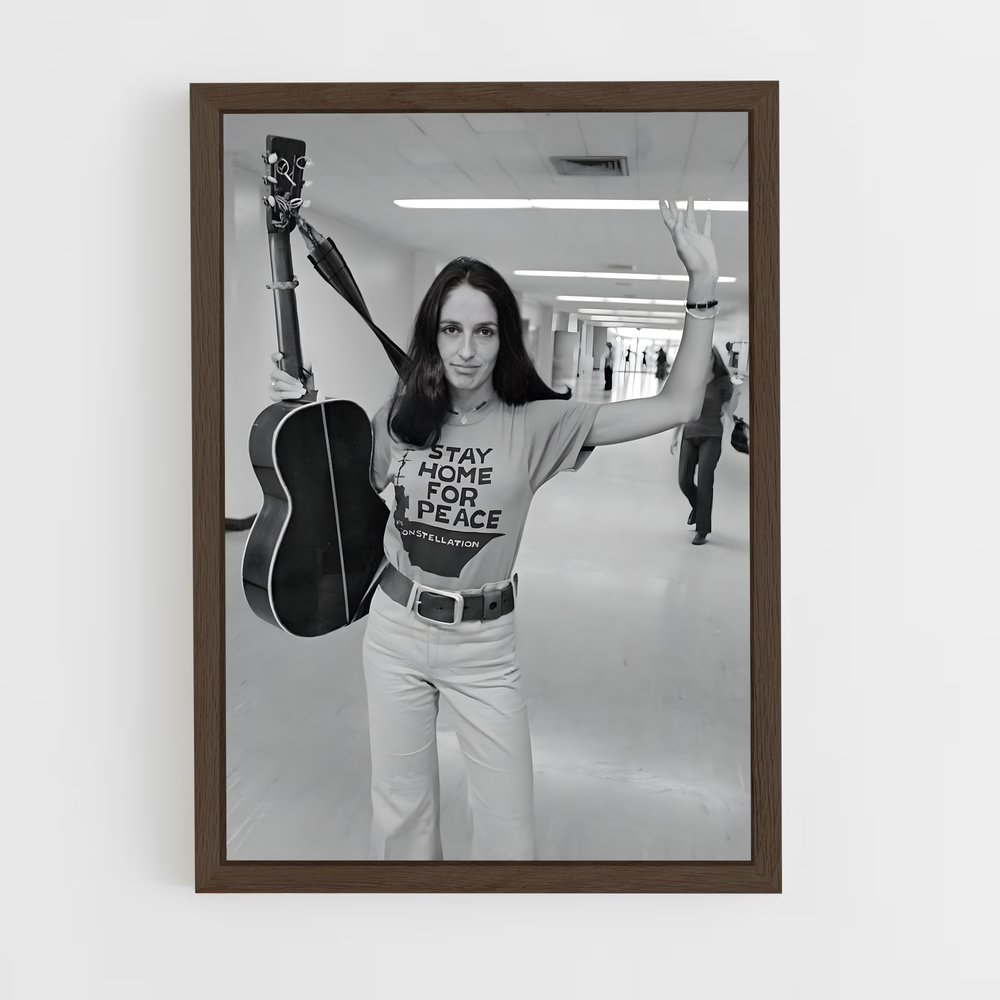 ap-joan baez-3 cadre Bois foncé