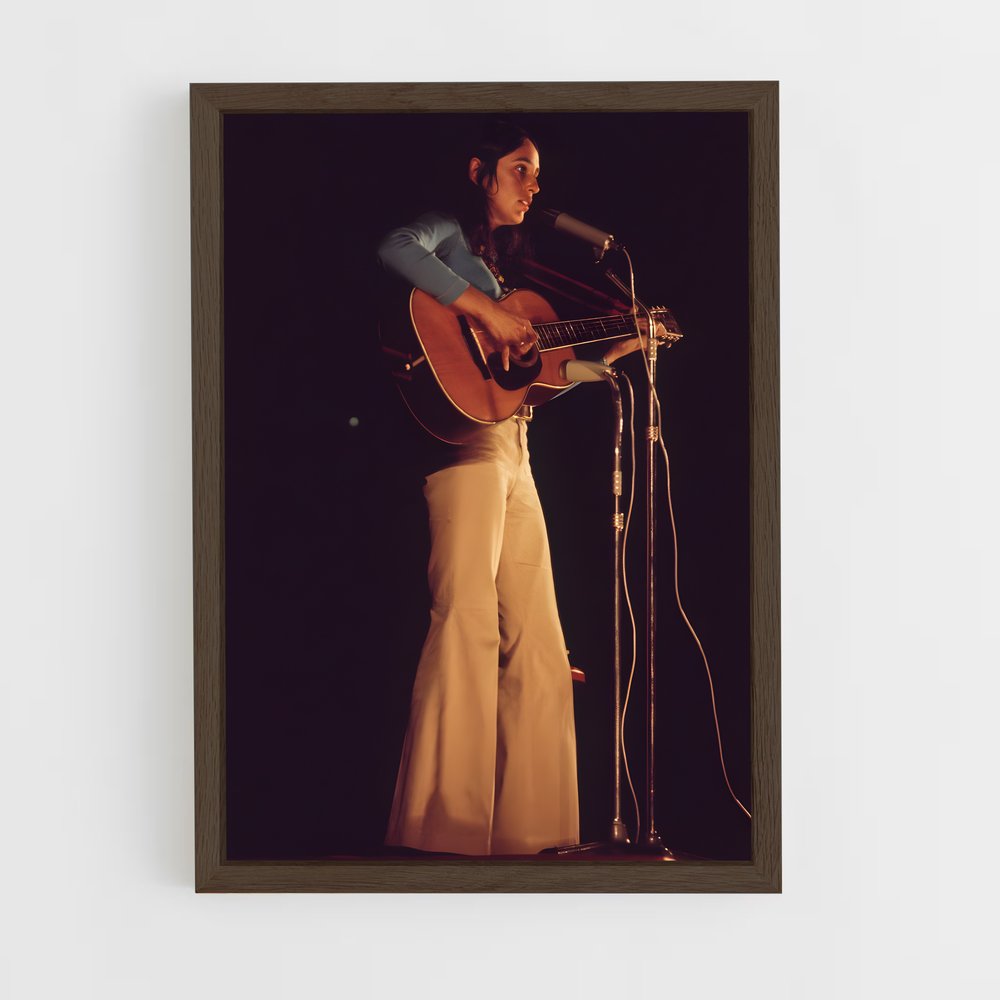 ap-joan baez-4 cadre Bois foncé