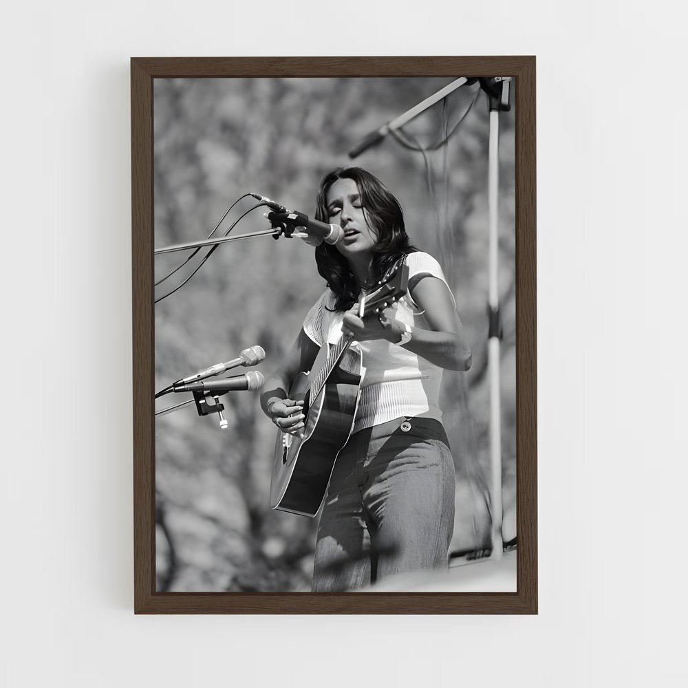ap-joan baez-6 cadre Bois foncé