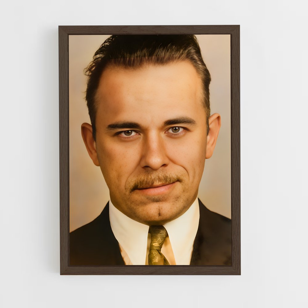 ap-john dillinger-5 cadre Bois foncé