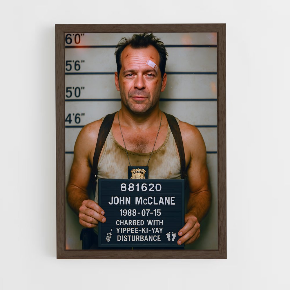 ap-john mcclane-5 cadre Bois foncé