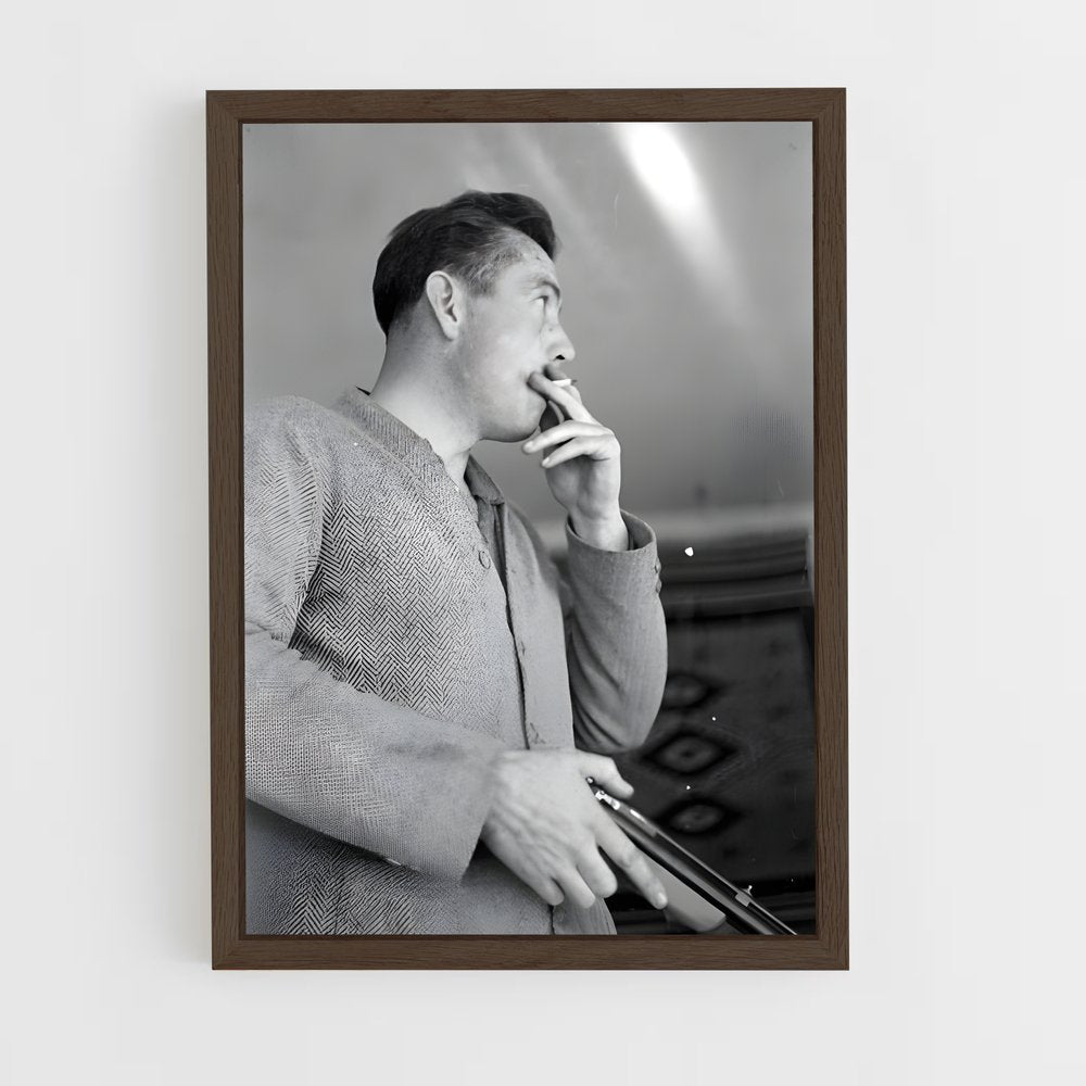 ap-john steinbeck-9 cadre Bois foncé
