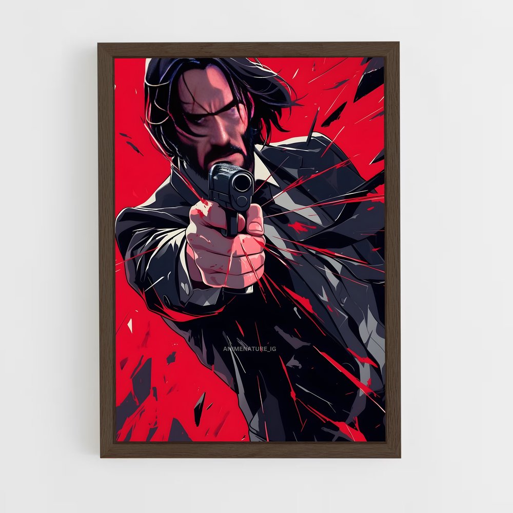 ap-john wick-3 cadre Bois foncé