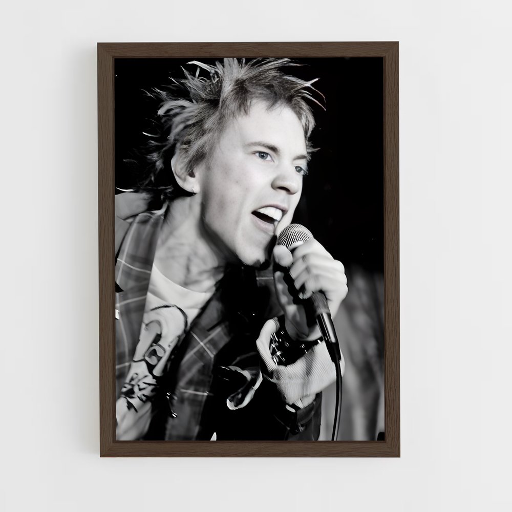 ap-johnny rotten-4 cadre Bois foncé