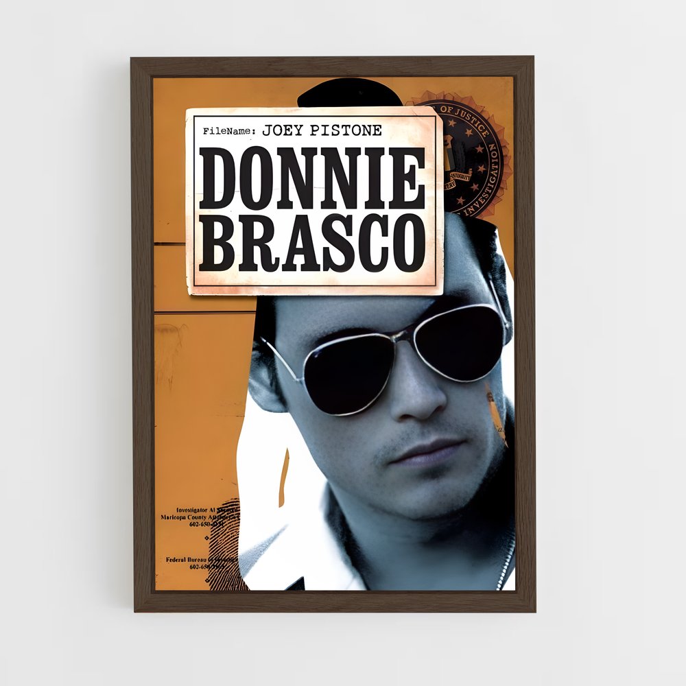 ap-joseph pistone donnie brasco-1 cadre Bois foncé