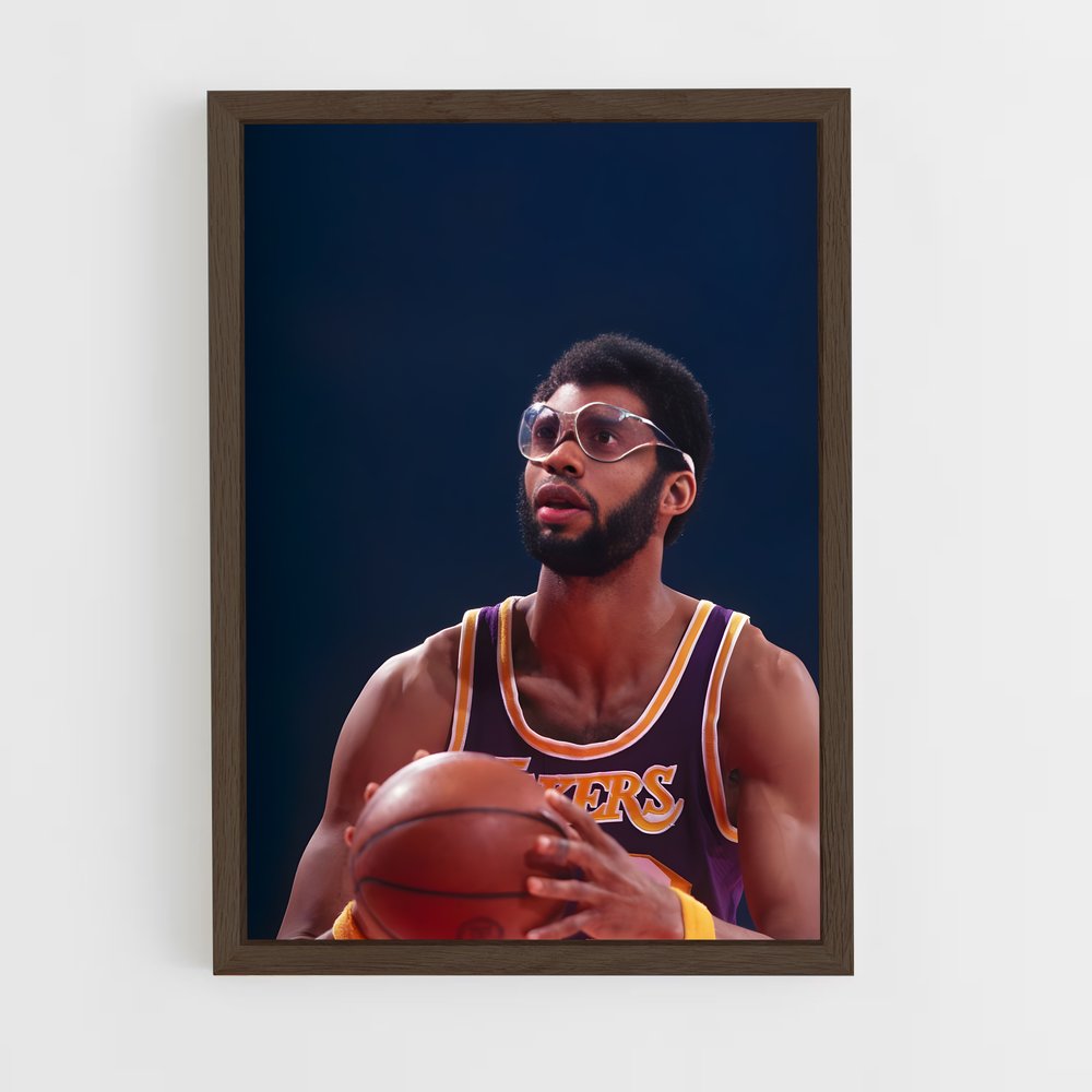 ap-kareem abdul-jabbar-6 cadre Bois foncé