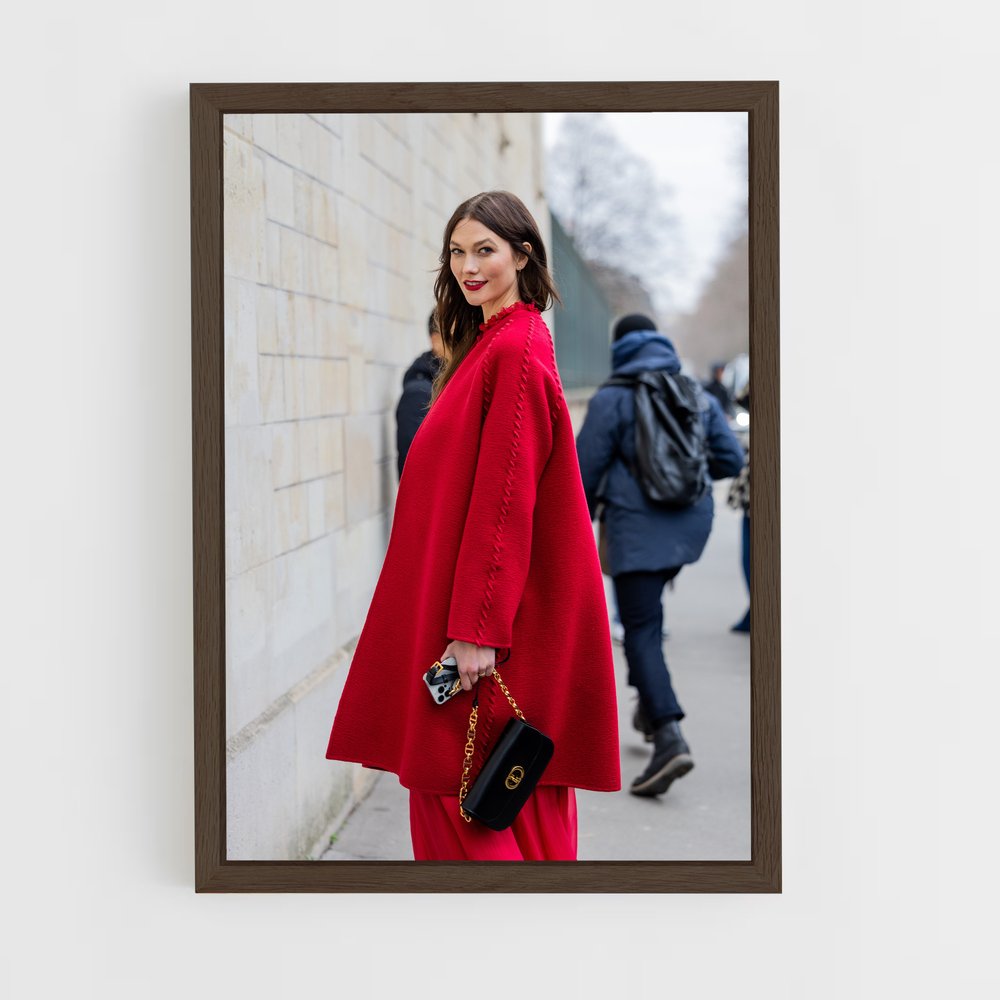 ap-karlie kloss-1 cadre Bois foncé
