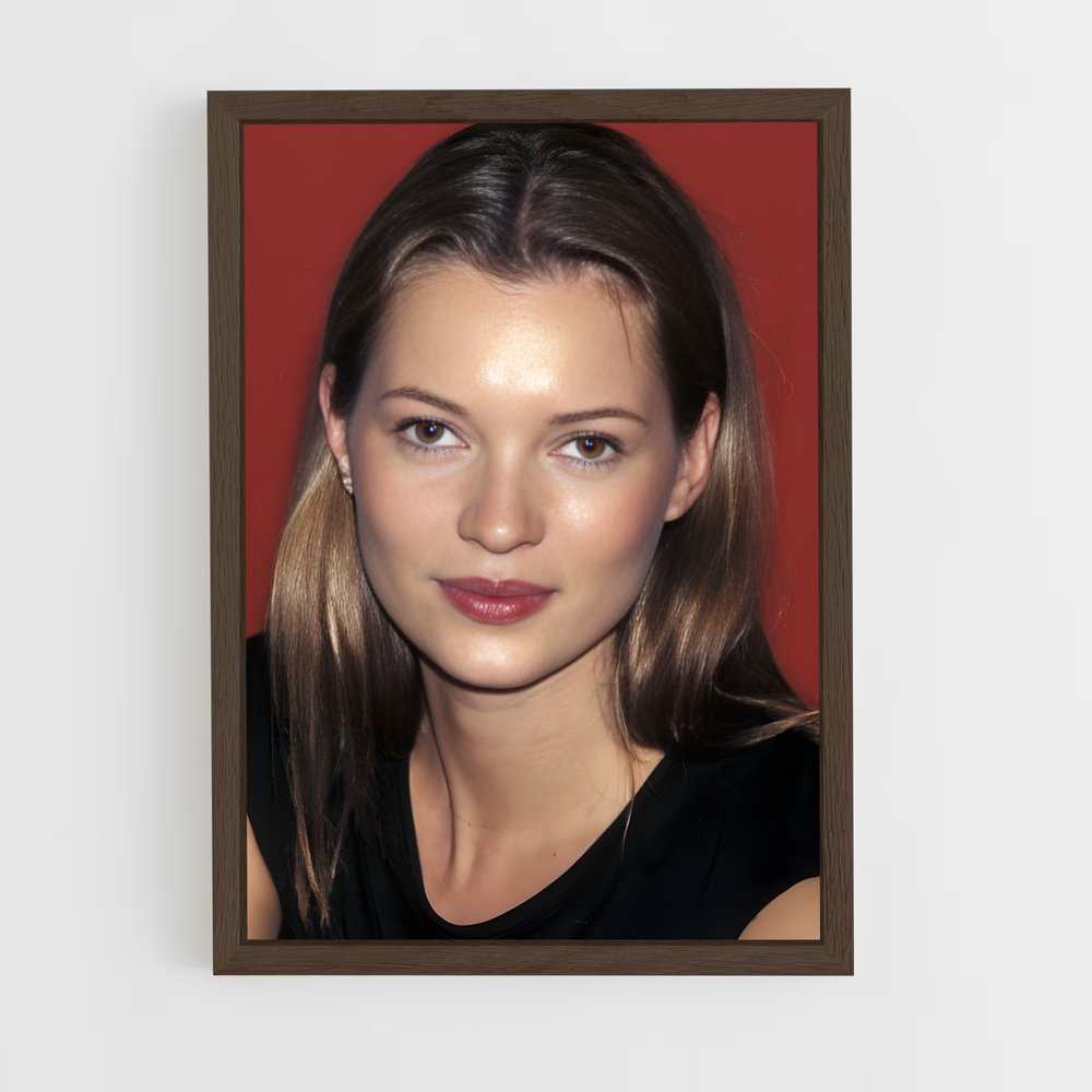 ap-kate moss-5 cadre Bois foncé