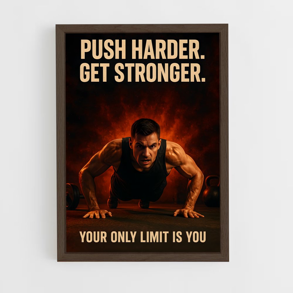 ap-keep pushing-7 cadre Bois foncé