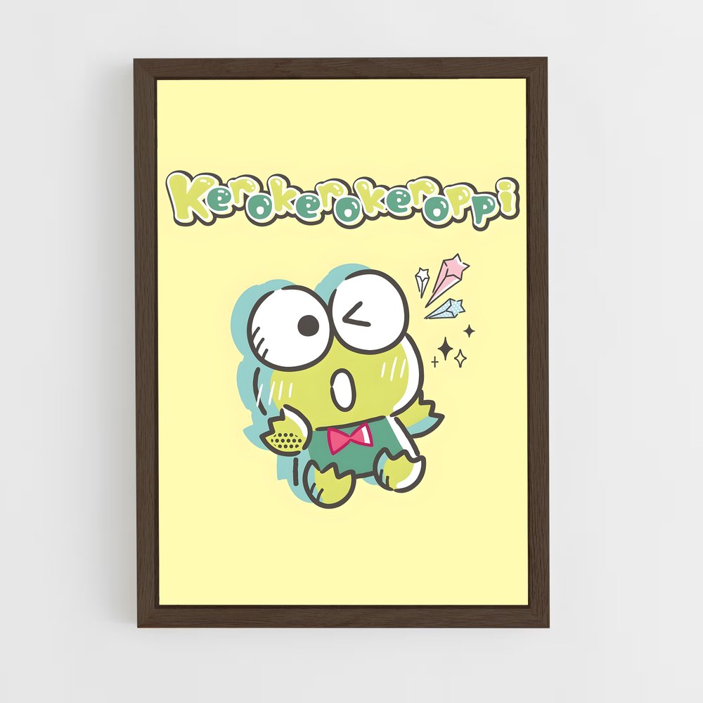 ap-keroppi-7 cadre Bois foncé