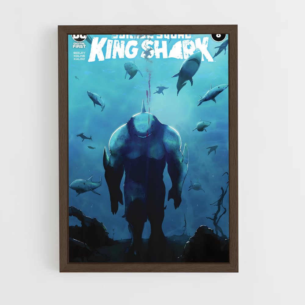 ap-king shark-10 cadre Bois foncé