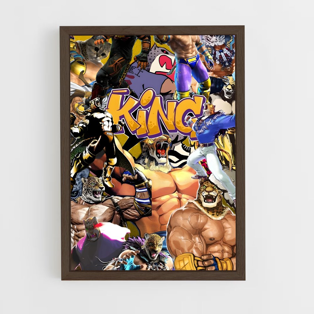 ap-king tekken-5 cadre Bois foncé